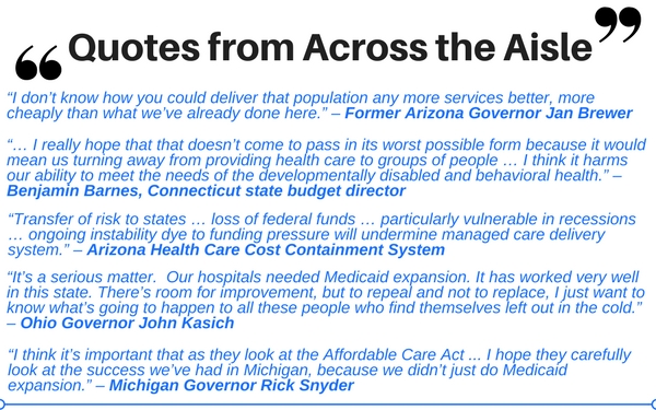 Quotes on State Budgets and the ACA