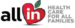 logo with heart shaped apple