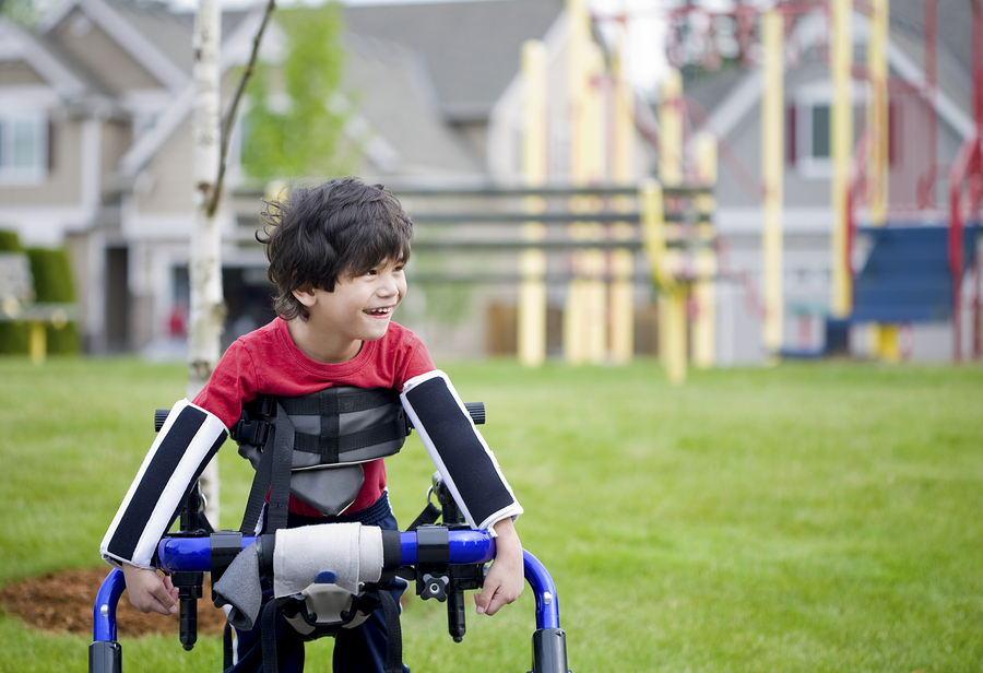 boy with disabilities