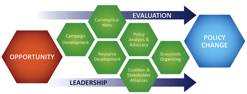 system of advocacy graphic